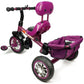 Aussie Baby Reverse Seat Kids Baby Toddler Tricycle Ride-On with Parent Handle - Purple