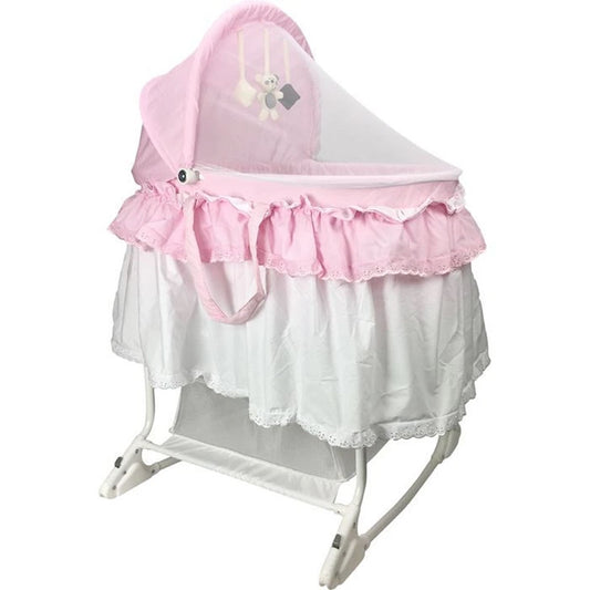 Aussie Baby Deluxe Rocking Bassinet - Pink