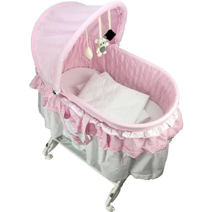 Aussie Baby Deluxe Rocking Bassinet - Pink