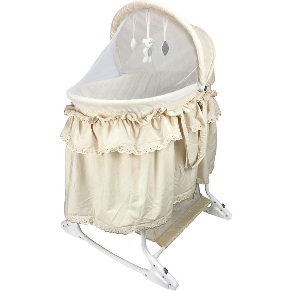 Aussie Baby Deluxe Rocking Bassinet - Beige