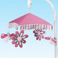 Aussie Baby Musical Baby Cot Mobile - Butterfly Pink