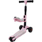 Aussie Baby Super Max 2-in-1 Kids Foldable Scooter & Ride-On - Pink