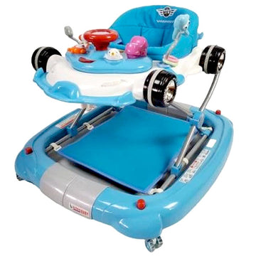 Aussie Baby Racing Car 4-in-1 Baby Walker & Rocker - Blue
