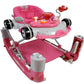 Aussie Baby Racing Car 4-in-1 Baby Walker & Rocker - Pink
