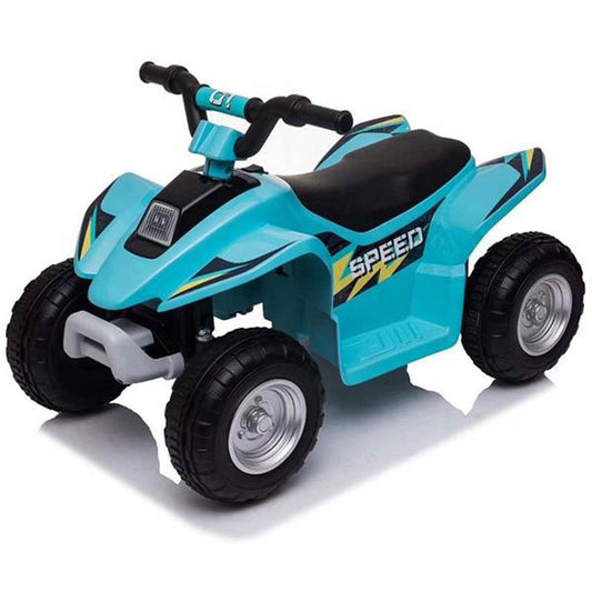 Aussie Baby 6V Kids Electric Ride-On ATV Quad Bike 4 Wheeler Toy Car - Aqua