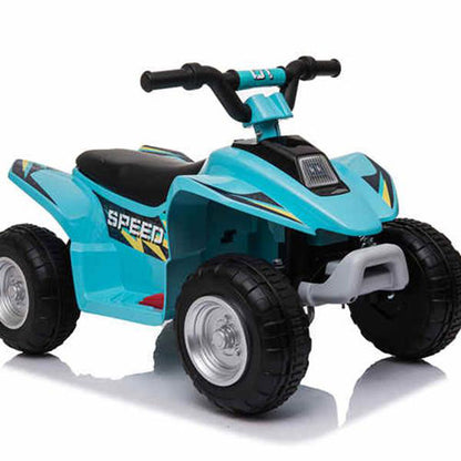 Aussie Baby 6V Kids Electric Ride-On ATV Quad Bike 4 Wheeler Toy Car - Aqua