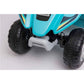 Aussie Baby 6V Kids Electric Ride-On ATV Quad Bike 4 Wheeler Toy Car - Aqua
