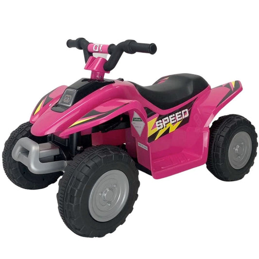 Aussie Baby 6V Kids Electric Ride-On ATV Quad Bike 4 Wheeler Toy Car - Pink