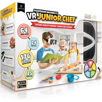 This Professor Maxwell's VR Junior Chef from Abacus  is a virtual reality cooking kit designed for children.