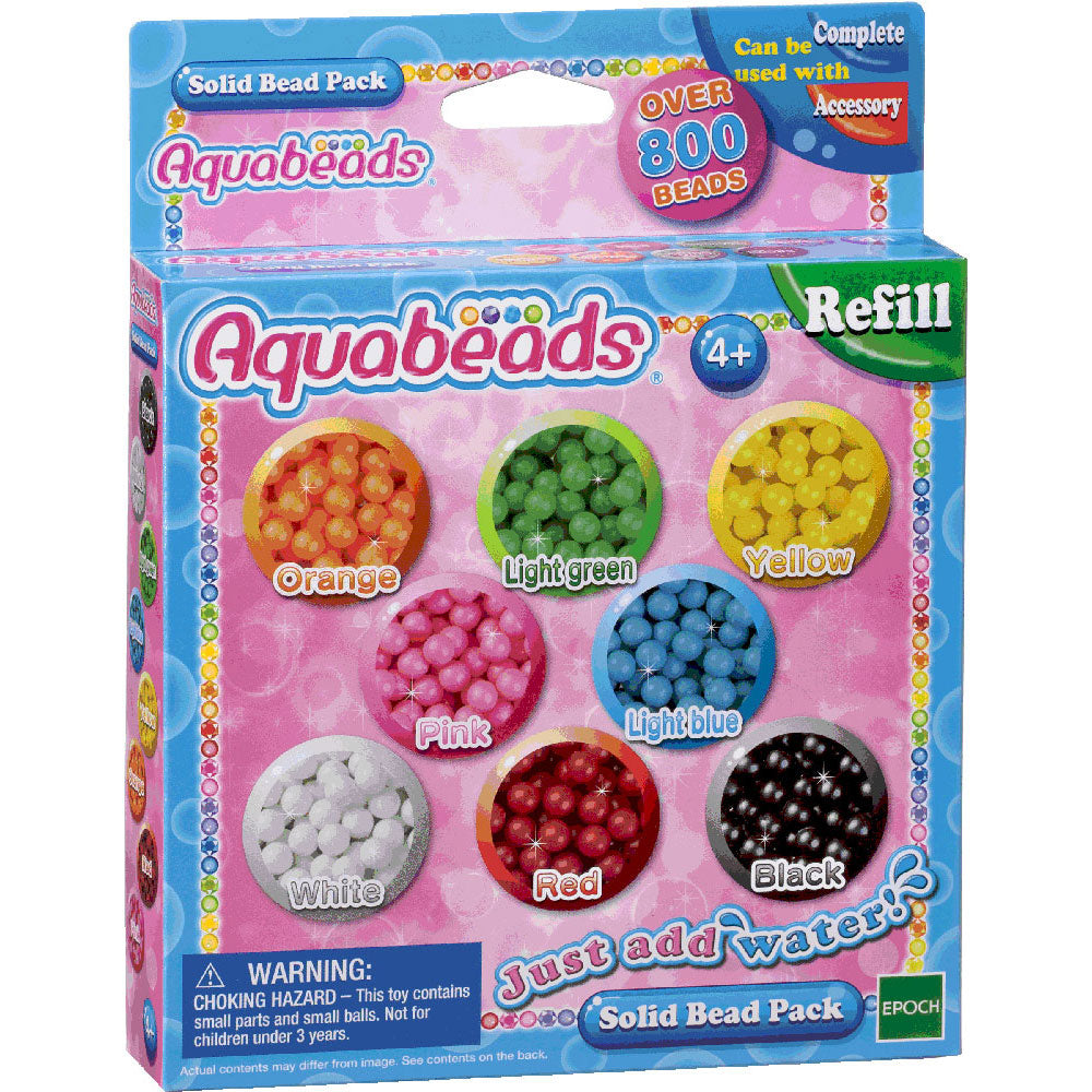 [DISCONTINUED] Aquabeads Solid Bead Refill Set Value Pack - Set of 2