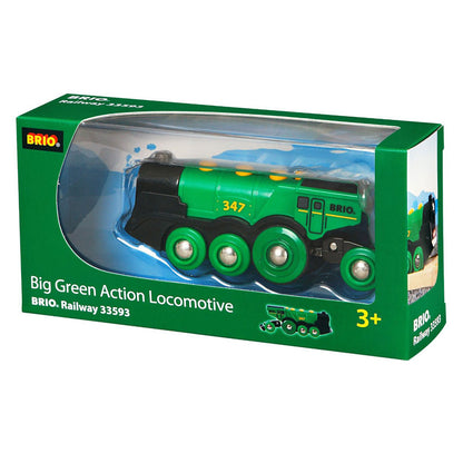 Brio Railway Big Green Action Locomotive for kids aged 3 years and up