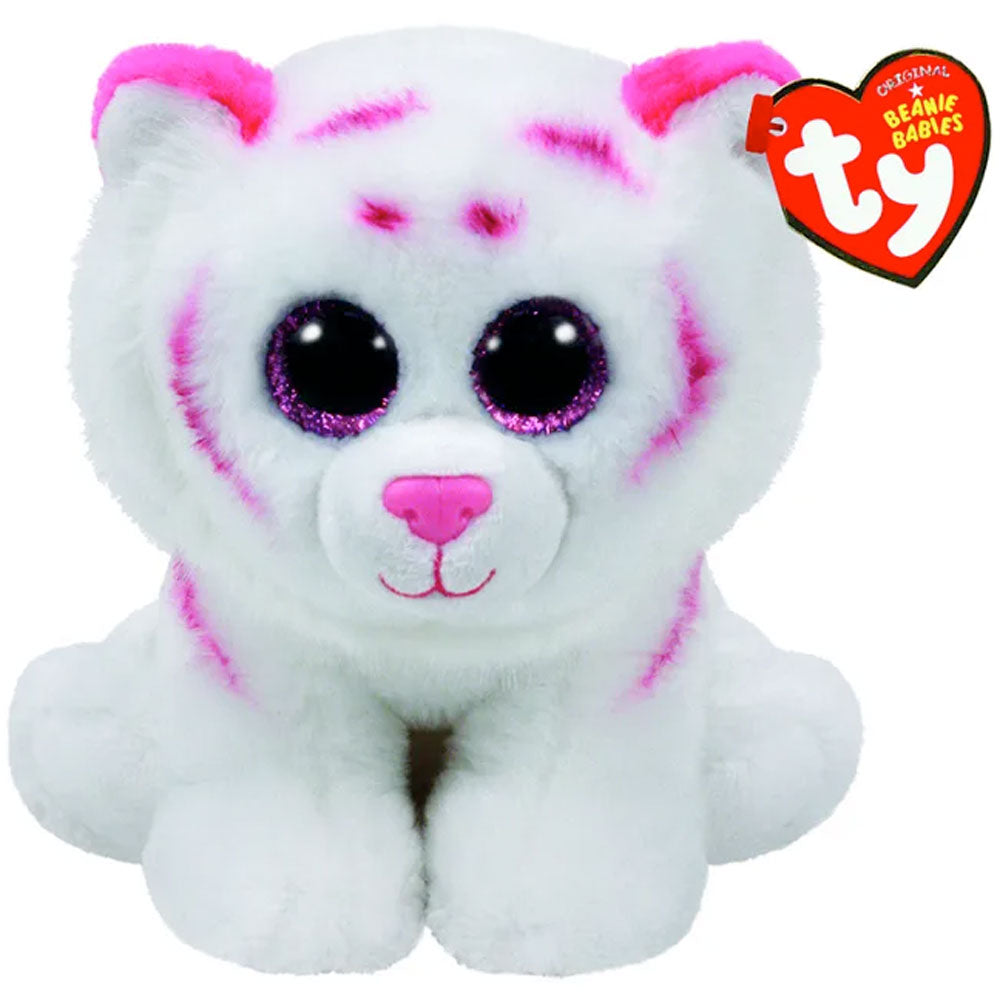 [DISCONTINUED] Ty Beanie Boos Regular Plush: Tabor the Pink Tiger