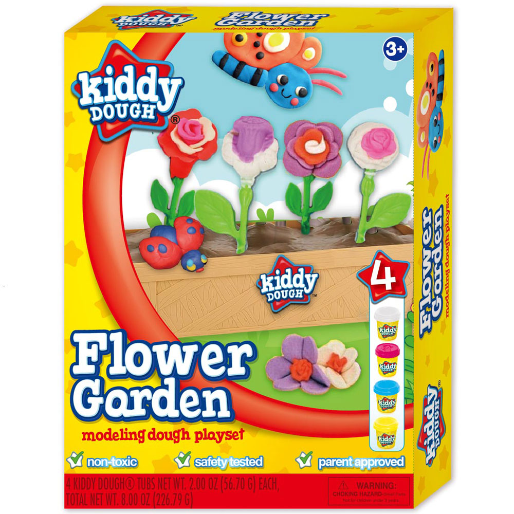 Creative Kids Kiddy Dough Flower Garden Modelling Playset