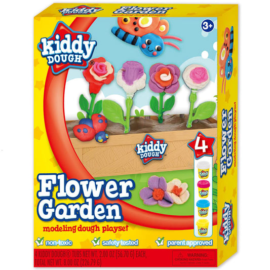 Creative Kids Kiddy Dough Flower Garden Modelling Playset