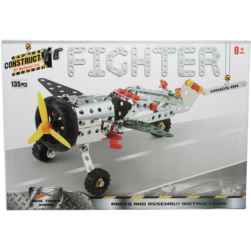 Construct-It Plane DIY Mechanical Kit Building Toy for kids