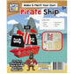 Wooden pirate ship craft kit for kids aged 5 years and up