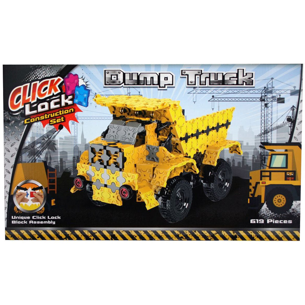 [DISCONTINUED] Click Lock Dump Truck 619 Piece Construction Set