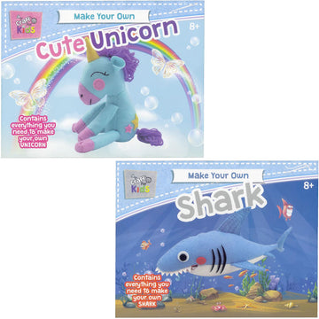Craft for Kids Make Your Own Value Pack: Unicorn + Shark