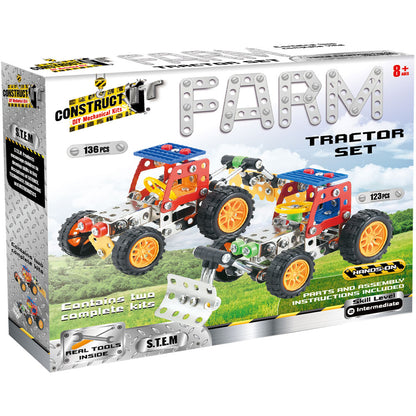 Construct-It DIY Mechanical Kits - Farm Tractor Set