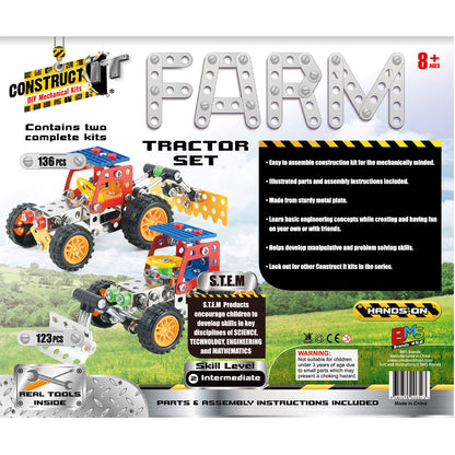 Construct-It DIY Mechanical Kits - Farm Tractor Set