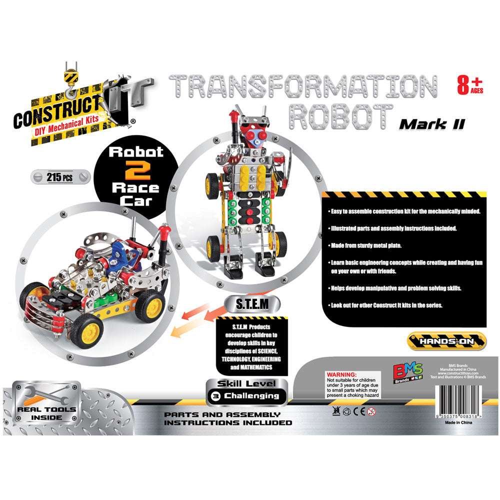 Construct-It DIY Mechanical Kits - Transformation Robot Mark 2