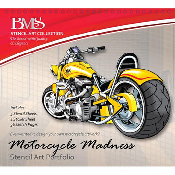 BMS Motorcycle Madness Stencil Art Portfolio