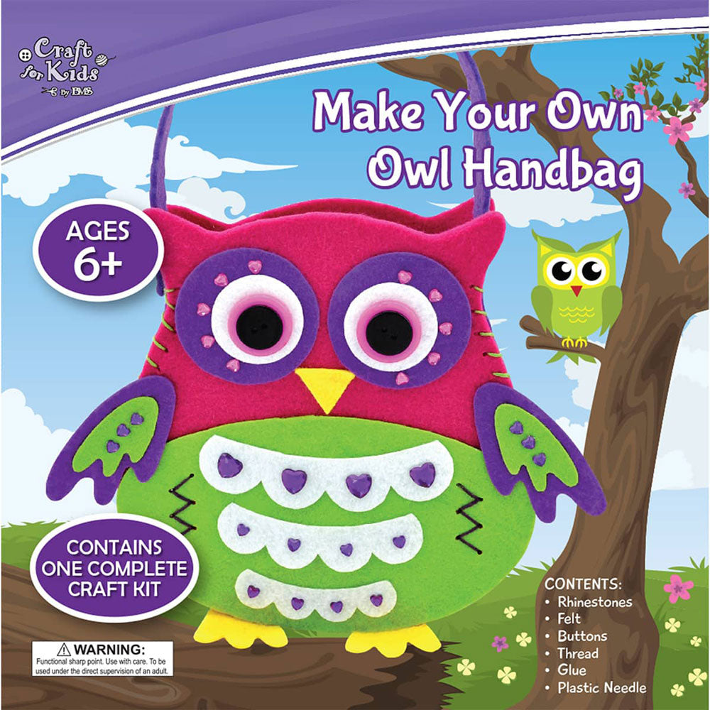Craft for Kids Make Your Own Owl Handbag