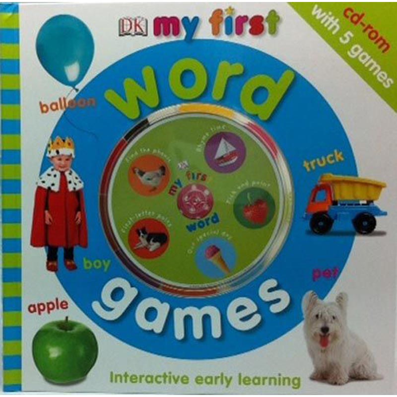 My First Word Games Interactive Book and CD-Rom Set from Dorling Kindersley (DK)