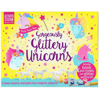 Top That Paint Your Own Gorgeously Glittery Unicorns - Activity Station Book + Kit