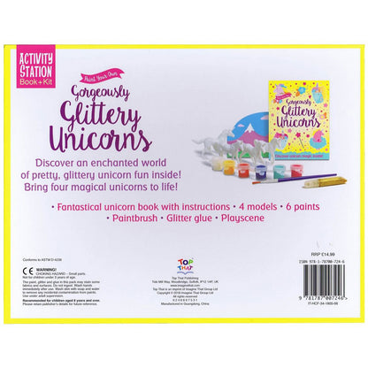 Top That Paint Your Own Gorgeously Glittery Unicorns - Activity Station Book + Kit