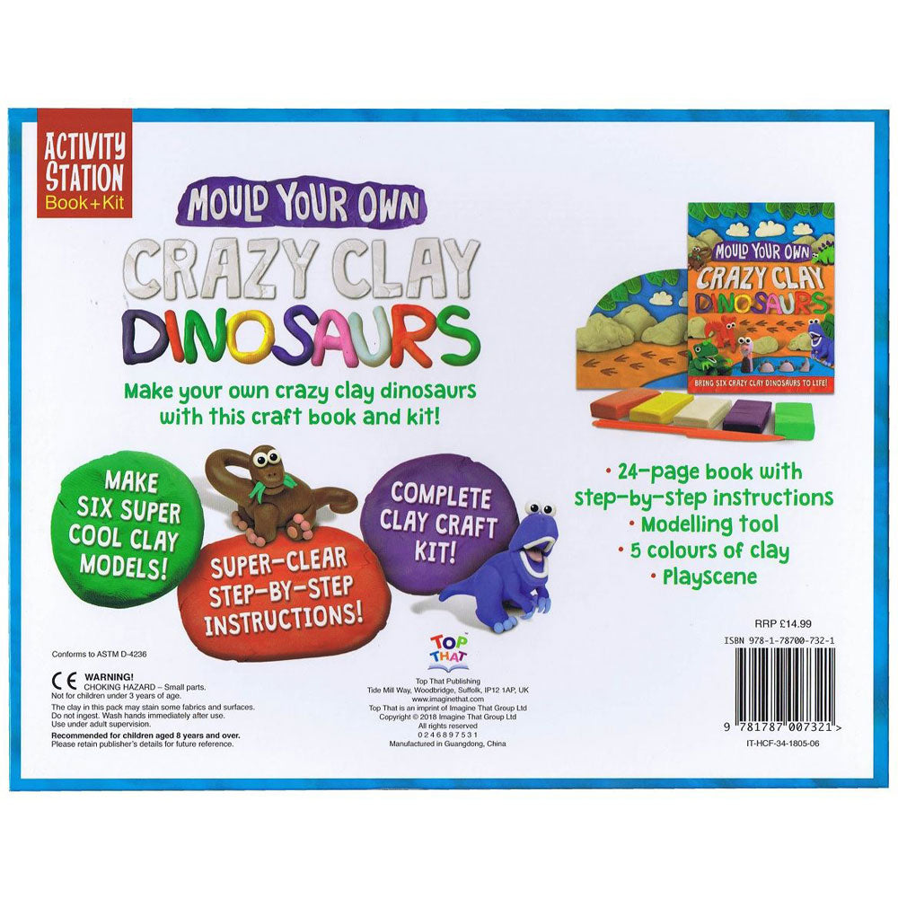 Top That Mould Your Own Crazy Clay Dinosaurs Activity Station Book + Kit