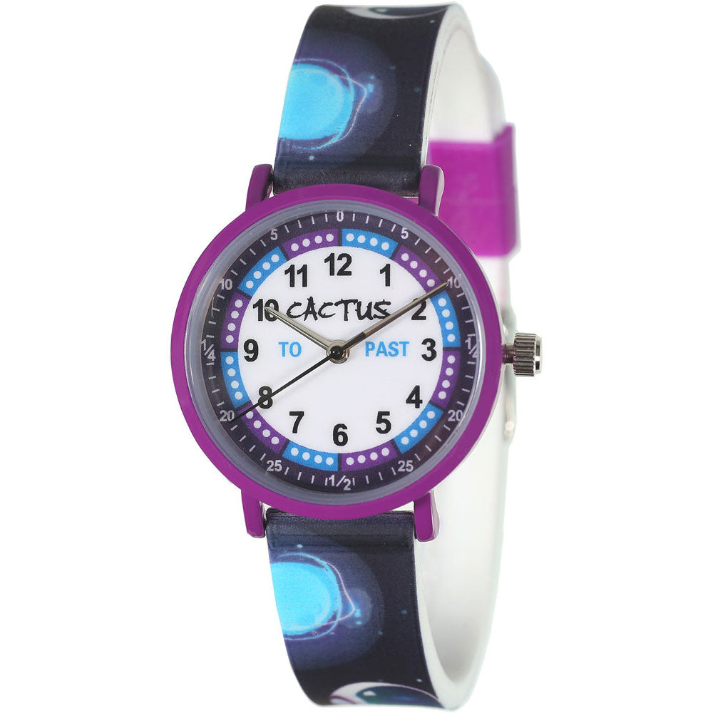 Primary Time Teacher Watch printed with Astronauts Space for kids aged 5 years and up