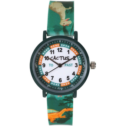 Green Dinosaurs Primary Time Teacher Watch for boys and girls