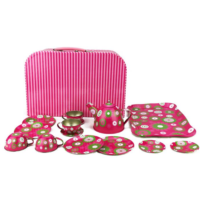 [DISCONTINUED] Crazy Daisy Tin Tea Set 15 Pieces