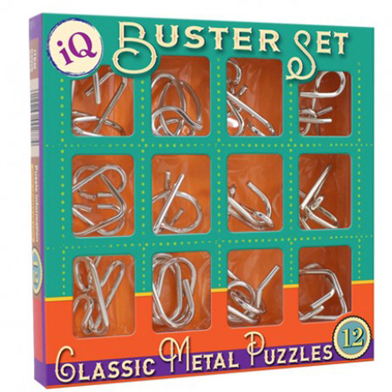 Cheatwell Games IQ Buster Set Classic Metal Puzzles Set of 12