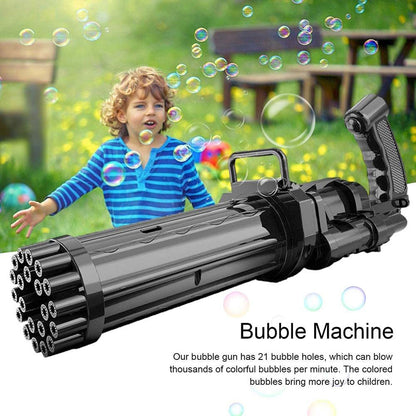 [DISCONTINUED] 21 Hole Gatling Electric Bubble Gun Assortment