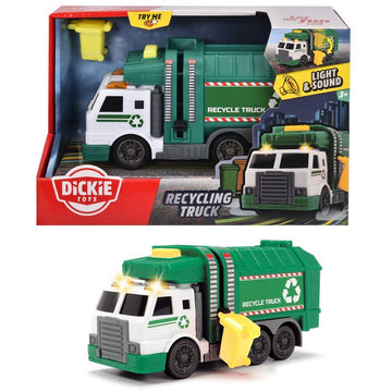 Light and Sound 15cm Recycling Truck from Dickie Toys for kids aged 3 years and up