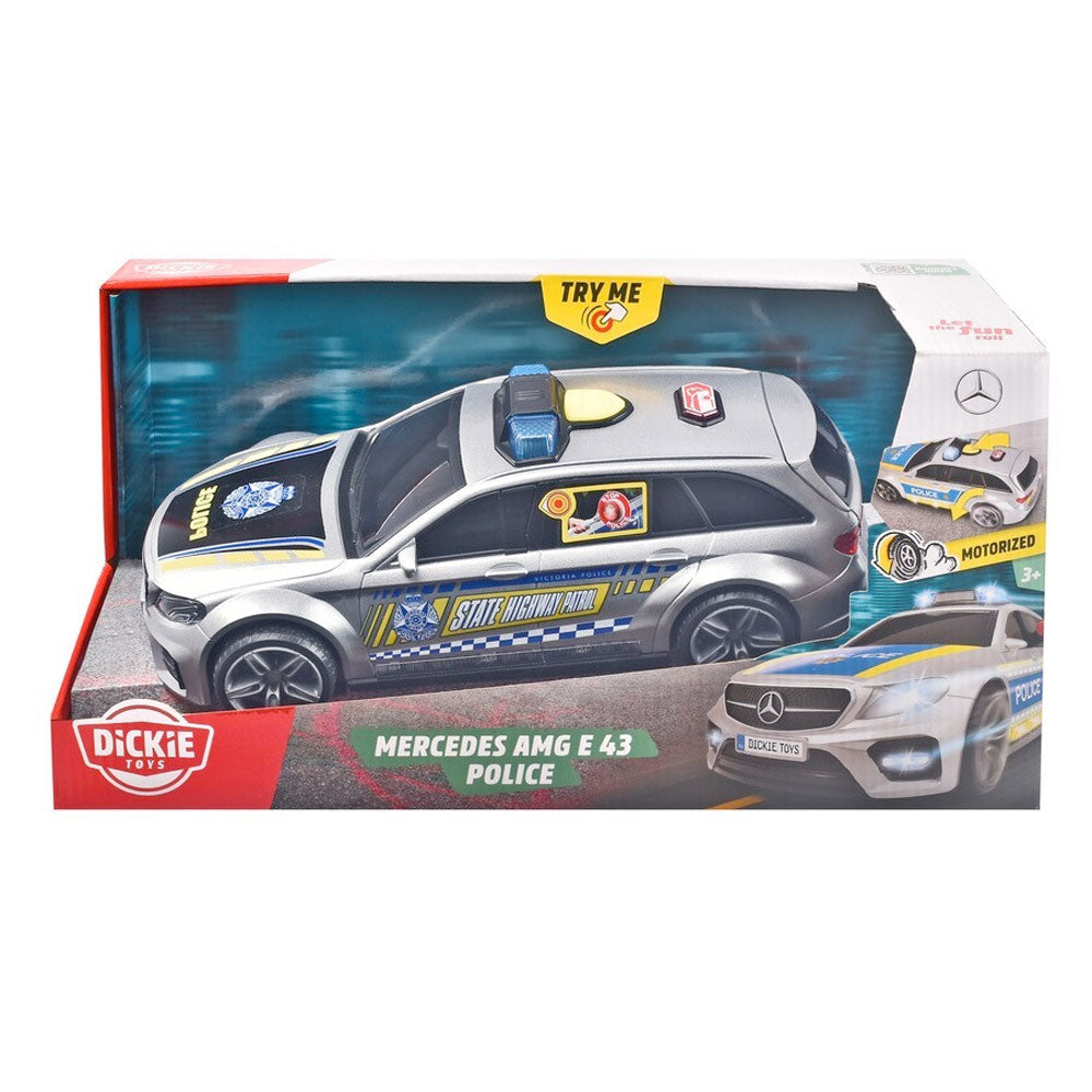 [DISCONTINUED] Dickie Toys Light and Sound Mercedes Benz E43 AMG Police Car