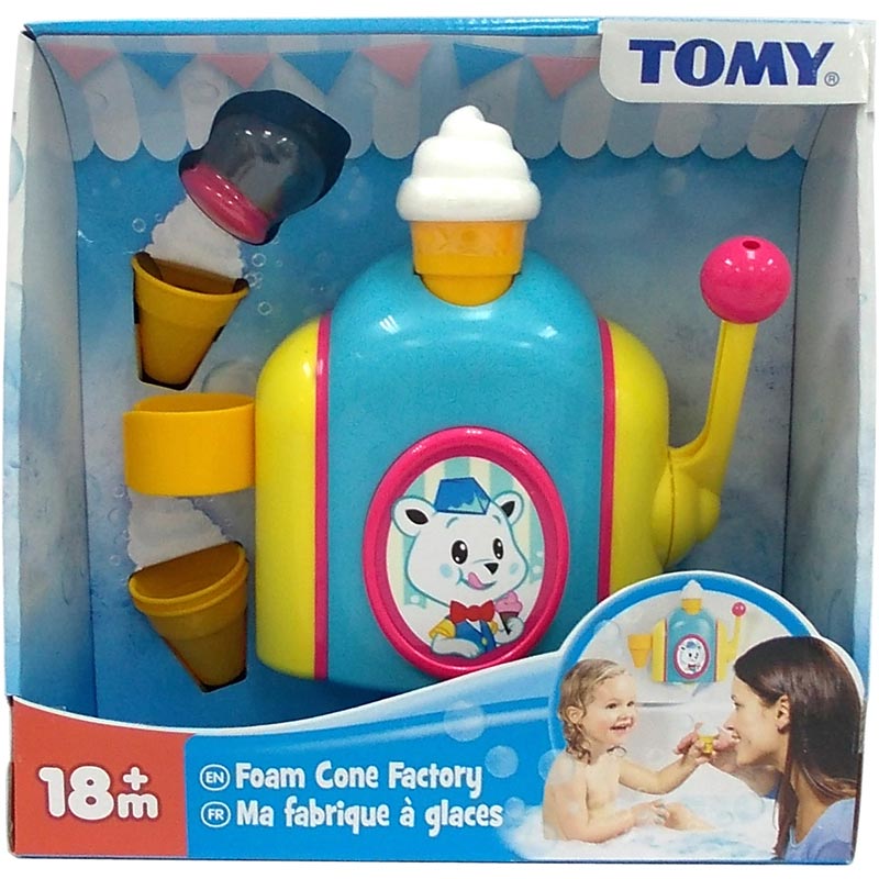 [DISCONTINUED] Tomy Foam Cone Factory Bath Toy