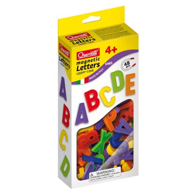 [DISCONTINUED] Quercetti Magnetic Letters 48pcs Value Pack: Uppercase + Lowercase