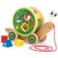 Hape Wooden Walk-A-Long Snail Pull Toy & Shape Sorter