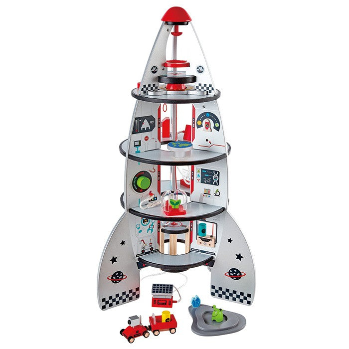 [DISCONTINUED] Hape Wooden Four-Stage Rocket Ship