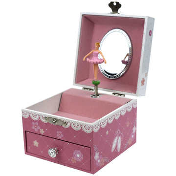 Ballerina Square Musical Jewellery Box by Kaper Kidz for kids aged 3 years & up