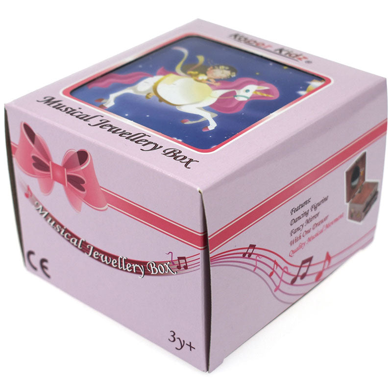 [DISCONTINUED] Kaper Kidz Unicorn Square Musical Jewellery Box