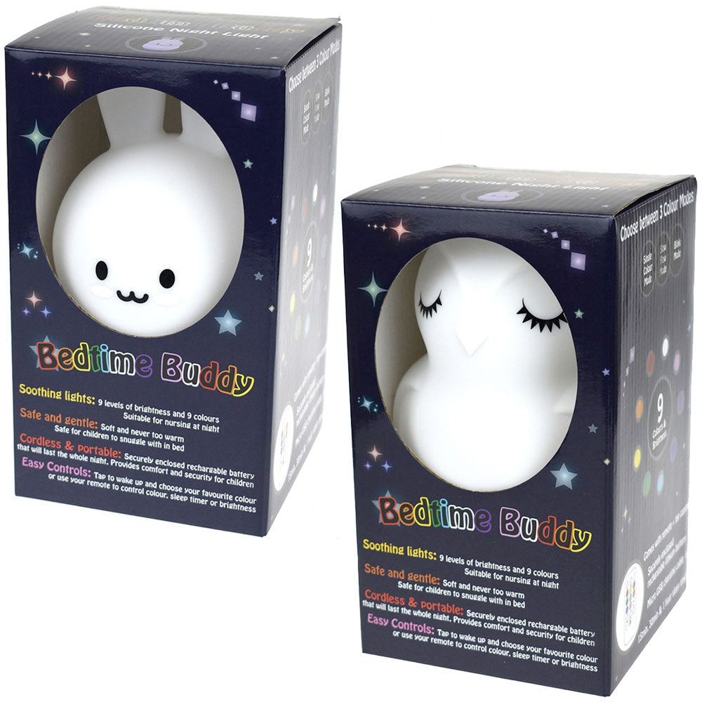 Kaper Kidz Bedtime Buddy Bugsy Night Lights Value Pack: Bunny + Owl