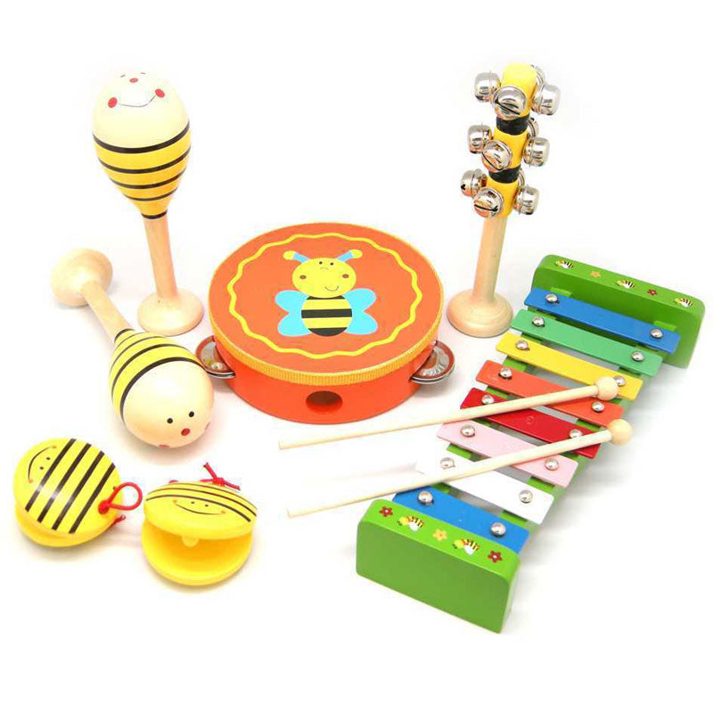 [DISCONTINUED] Kaper Kidz Wooden Bee Musical Set 7 Pieces