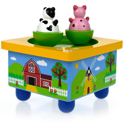 Kaper Kidz Wooden Farm Music Box