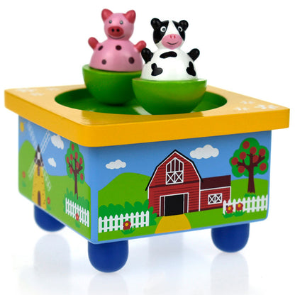 Kaper Kidz Wooden Farm Music Box