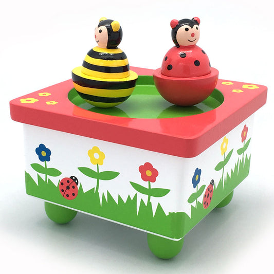 Kaper Kidz Wooden Bee & Ladybird Music Box