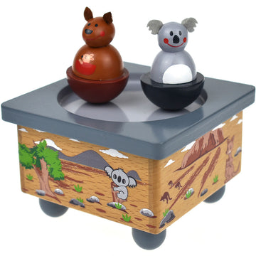 Koala Dream Wooden Koala & Kangaroo Music Box